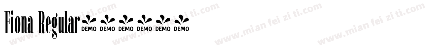 Fiona Regular字体转换